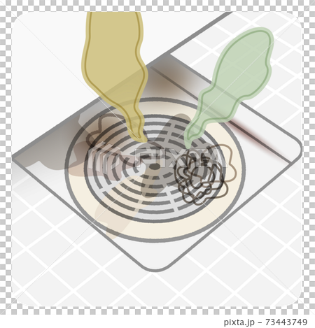 Bath drain, garbage, stench 73443749