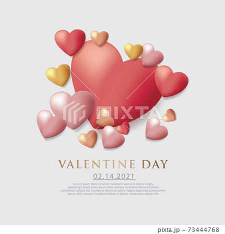 Valentine Day Celebration Background Template Vector Illustration Valentine Day Celebration Background Template Vector Illustration 73444768