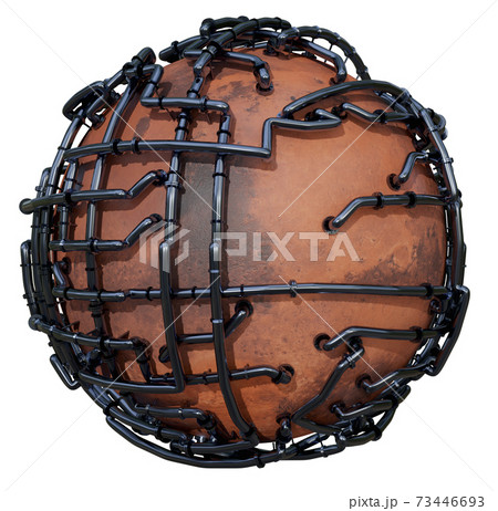 The concept of extraction of minerals on Mars. 3d illustration The concept of extraction of minerals on Mars. 3d illustration 73446693
