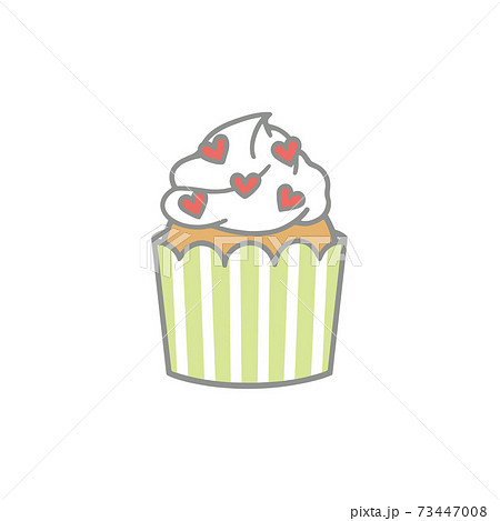 かわいいカップケーキ 73447008