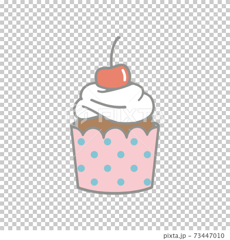 かわいいカップケーキ 73447010
