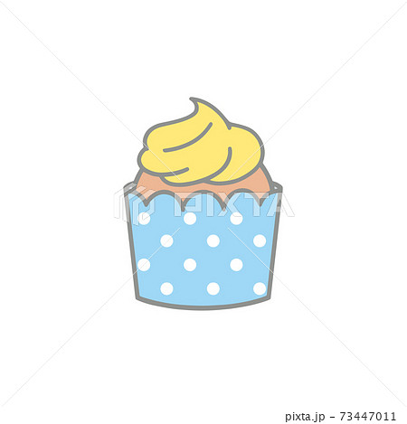 かわいいカップケーキ 73447011