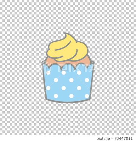 かわいいカップケーキ 73447011