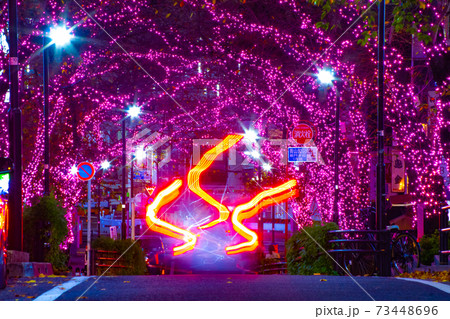 渋谷・さくら坂イルミネーション【夜景イメージ】 73448696