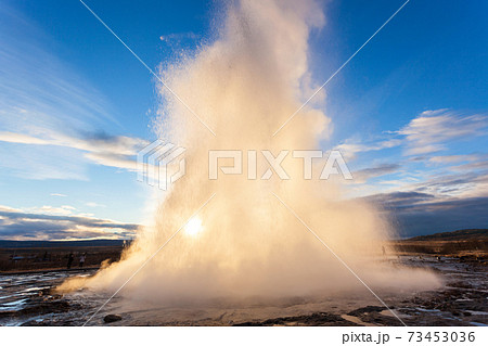 The Strokkur geothermal geyser, Golden Circle, Iceland 73453036