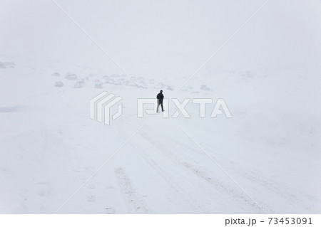 Snowy road, Tasiilaq, Greenland 73453091