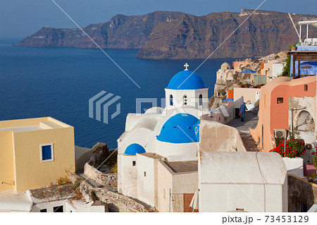 The village of Oia Santorini Cyclades islands, Greece 73453129
