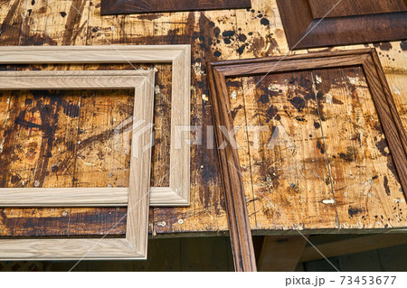 Joinery. Wood panels and moldings for entrance door. Wood door manufacturing process. Furniture manufacture Joinery. Wood panels and moldings for entrance door. Wood door manufacturing process. Furniture manufacture 73453677