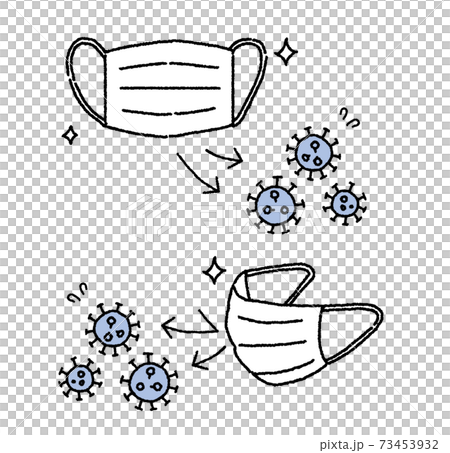 Infection prevention non-woven mask illustration 73453932