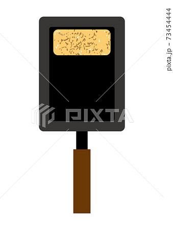 卵焼き器で卵を焼いているイラスト 卵焼き器で卵を焼いているイラスト 73454444