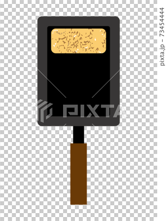 卵焼き器で卵を焼いているイラスト 卵焼き器で卵を焼いているイラスト 73454444