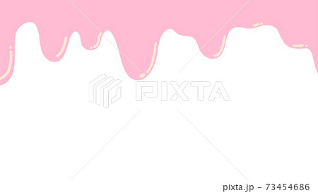 Pink Chocolate Hangs Down Stock Illustration