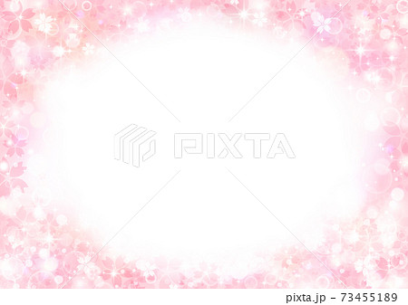 桜吹雪の背景フレーム 桜吹雪の背景フレーム 73455189