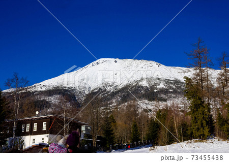 The popular ski resort in Tatranska Lomnica, High Tatras at winter The popular ski resort in Tatranska Lomnica, High Tatras at winter 73455438