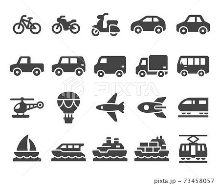 vehicle icon set 73458057