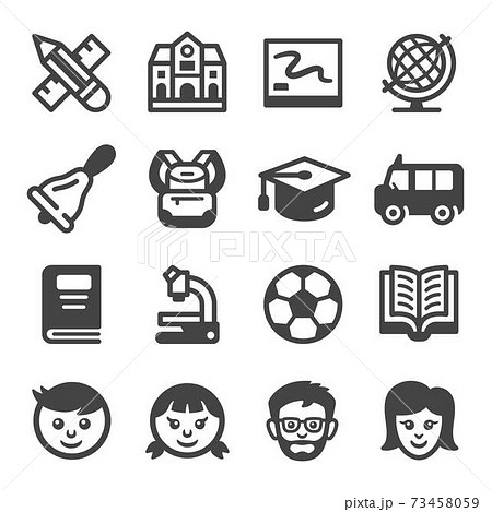 school icon set school icon set 73458059