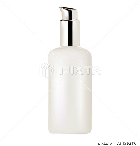 Pump bottle. Cosmetic serum pump dispenser, vector 73459286