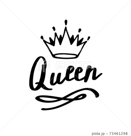 Drama queen handwritten slogan. Vector illustration 73461298