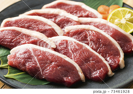 岩手県産あい鴨のムネ肉スライス 岩手県産あい鴨のムネ肉スライス 73461928
