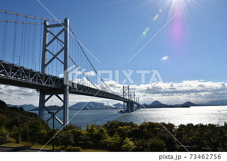 瀬戸大橋と島々 瀬戸大橋と島々 73462756