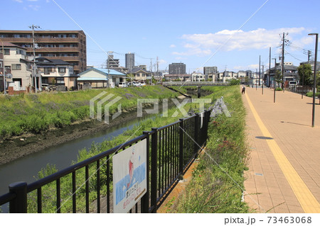 笹目川（小堤橋より上流を望む） 73463068
