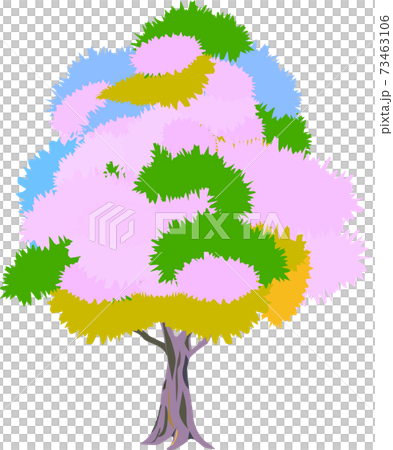 Cute colorful mysterious tree 73463106