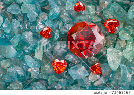 heart shaped ruby red diamond on raw Ruby Gemstone heart shaped ruby red diamond on raw Ruby Gemstone 73465567