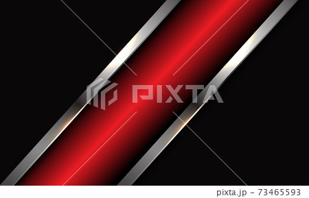 Abstract red metallic silver line slash on dark grey design modern luxury futuristic background vector illustration. Abstract red metallic silver line slash on dark grey design modern luxury futuristic background vector illustration. 73465593