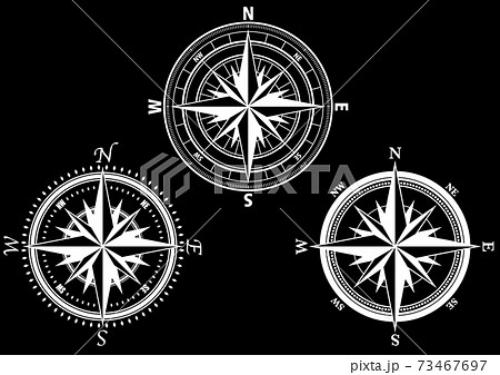 方位磁石cのイラスト素材