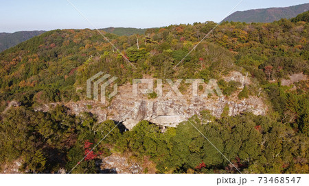 競秀峰・妙見窟の空撮 73468547