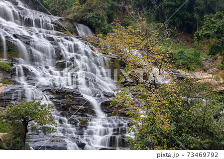 Mae Ya waterfall at Doi Inthanon national park, Chom Thong District,Chiang Mai Province, Thailand 73469792
