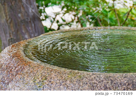 清澄庭園　水受け 73470169