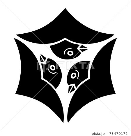 丹波国 芦田氏の家紋 頭合せ三つ雁のイラスト素材 [73470172] - PIXTA