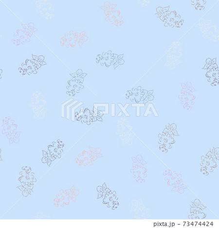 Doodle colorful simple vector. Seamless pattern of hand-drawn roses. Seamless random colorful pattern of hand-drawn flowers. Isolated. Doodle colorful simple vector. Seamless pattern of hand-drawn roses. Seamless random colorful pattern of hand-drawn flowers. Isolated. 73474424