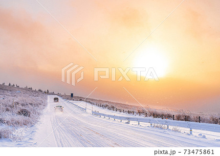 【長野県】ビーナスラインの冬景色 【長野県】ビーナスラインの冬景色 73475861