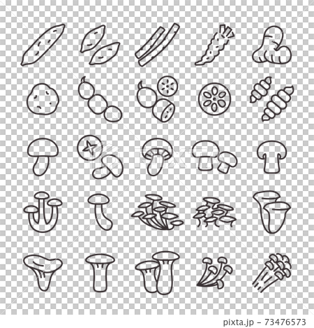 25アイコンセット No.03（野菜） 73476573