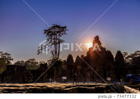 Bayon Temple in Angkor Thom, Siem Reap, Cambodia. 73477132