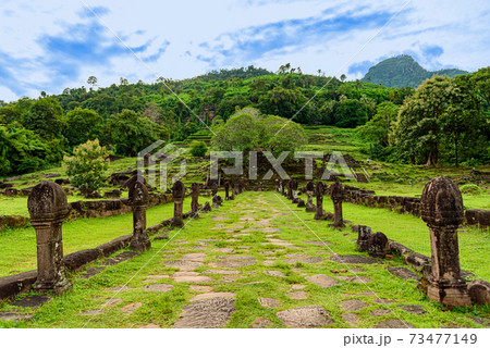 Vat Phou or Wat Phu is the UNESCO world heritage site in Champasak Province, Southern Laos. Vat Phou or Wat Phu is the UNESCO world heritage site in Champasak Province, Southern Laos. 73477149