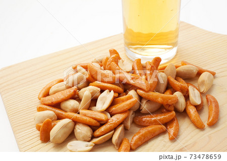 柿ぴーとビール 73478659