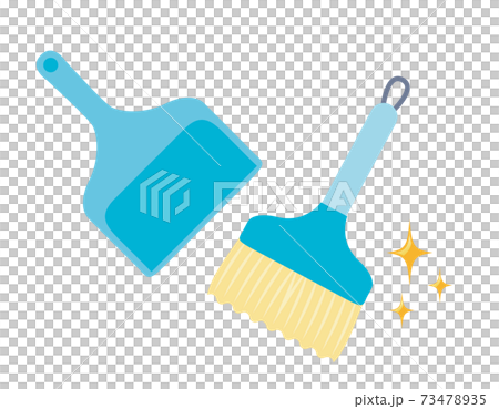 Broom and dustpan vector illustration cleaning - Stock Illustration ...