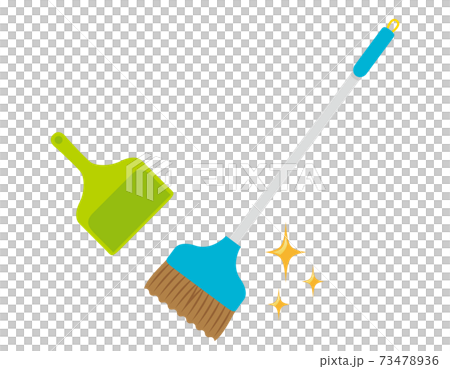 ほうきと塵取りベクターイラスト　掃除　 73478936