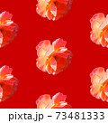 Seamless pattern with roses on a red background 73481333