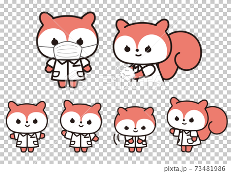 手洗いマスクの動物 手洗いマスクの動物 73481986