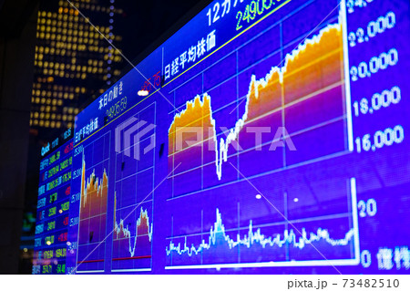 株価ボード【経済イメージ】 73482510