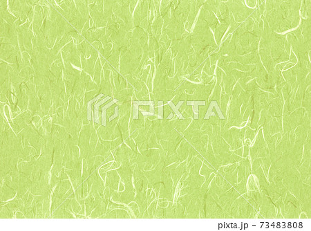 和風の背景イメージに使える、もえぎ色の雲龍和紙 73483808