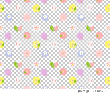 Japanese sweets rabbit pattern pattern Japanese sweets rabbit pattern pattern 73484298