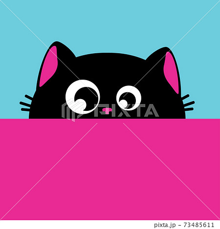 Black Cat And Stripesのイラスト素材