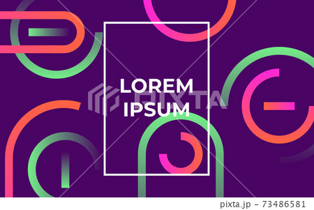 Horizontal abstract neon, fluid poster illustration for ad or design. Horizontal abstract neon, fluid poster illustration for ad or design. 73486581