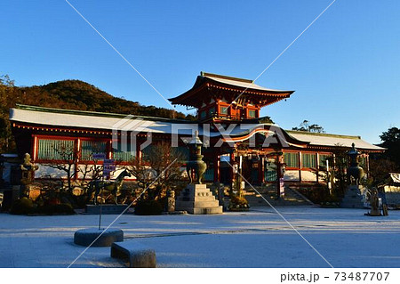 防府天満宮楼門雪化粧 防府天満宮楼門雪化粧 73487707