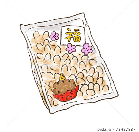 季節の行事/かわいい雑貨 節分_袋に入った福豆 季節の行事/かわいい雑貨 節分_袋に入った福豆 73487837